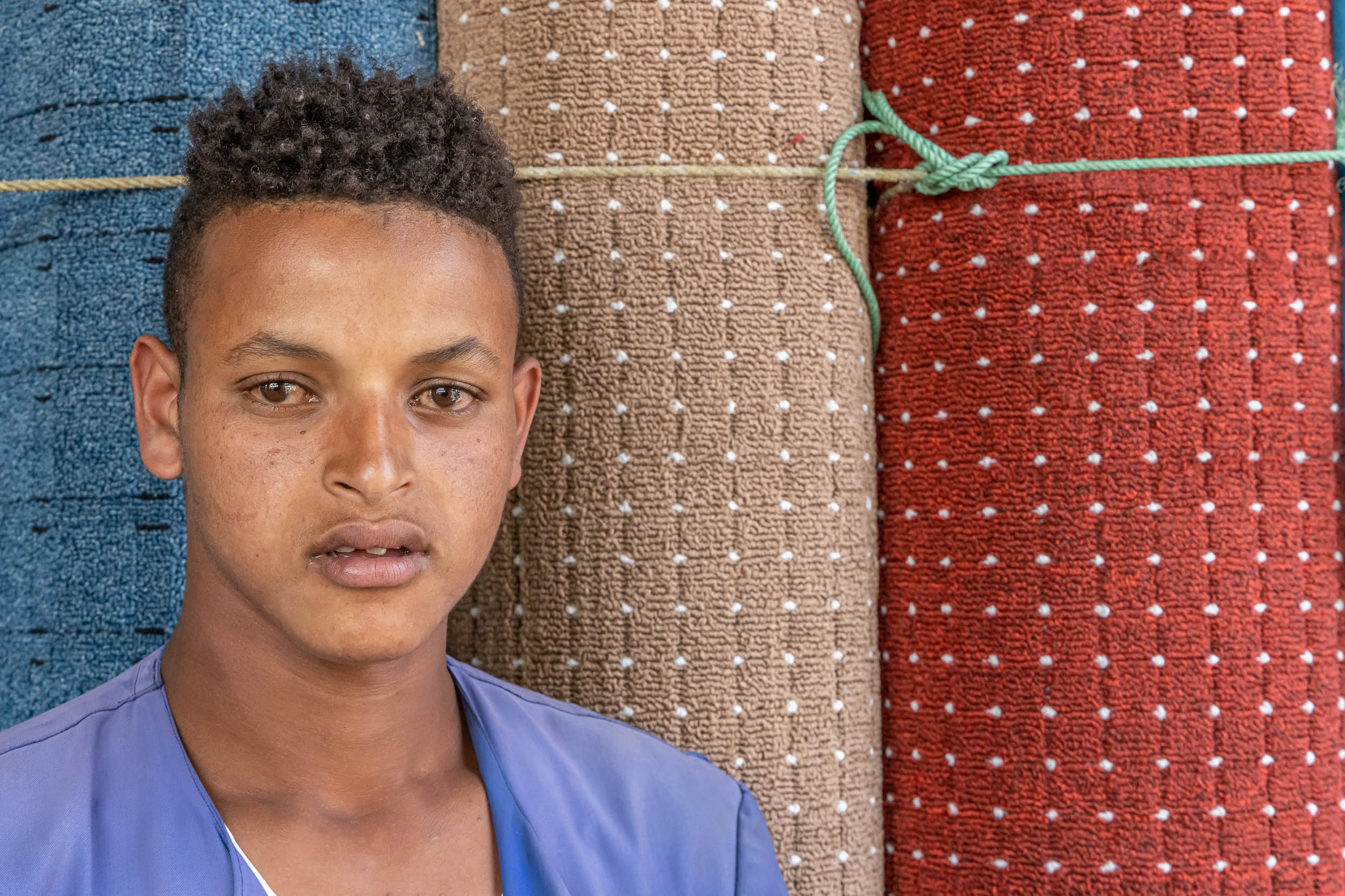 Ethiopia-Addis-Ababa-Carpet-Seller