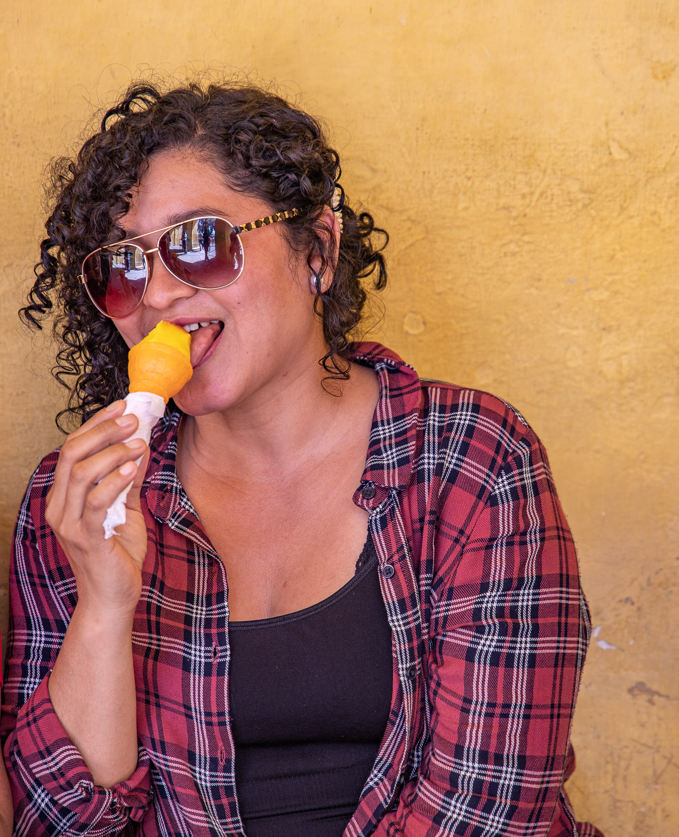 Guatemala-Antigua-Eating-Sorbet