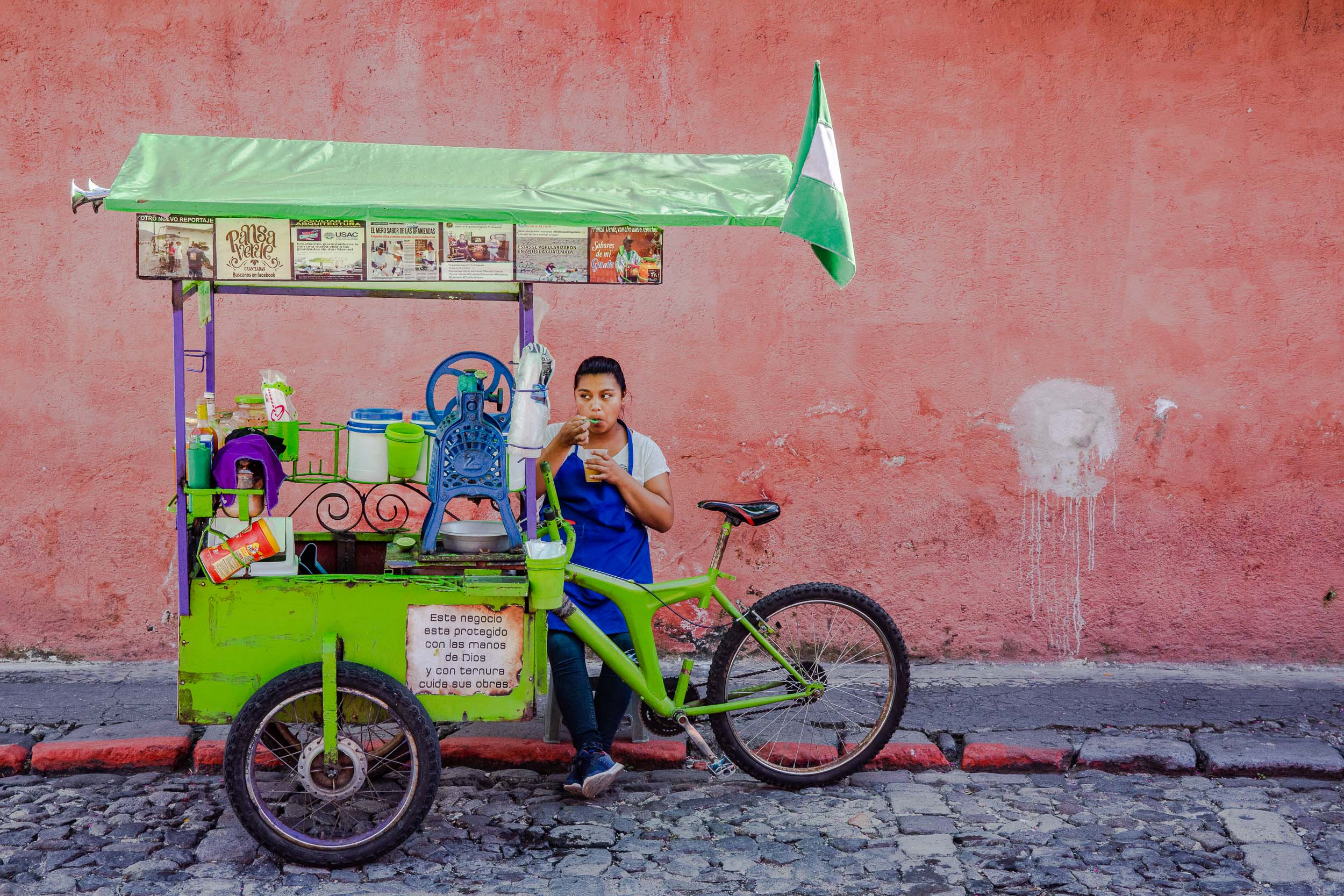 Guatemala-Antigua-Ice-Cream-Cart