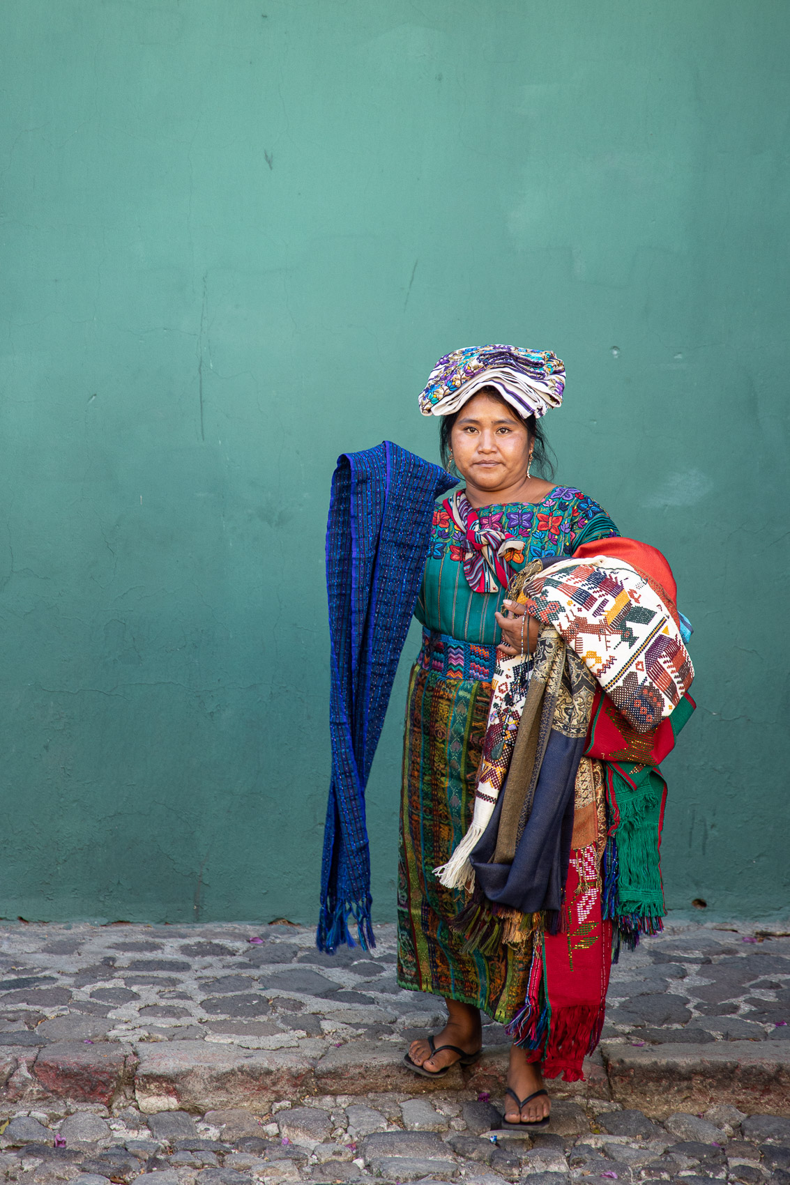 Guatemala-Antigua-Textile-Seller