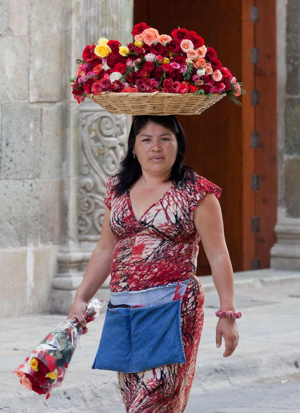 Mexico-Oaxaca-Flowers-On-Head